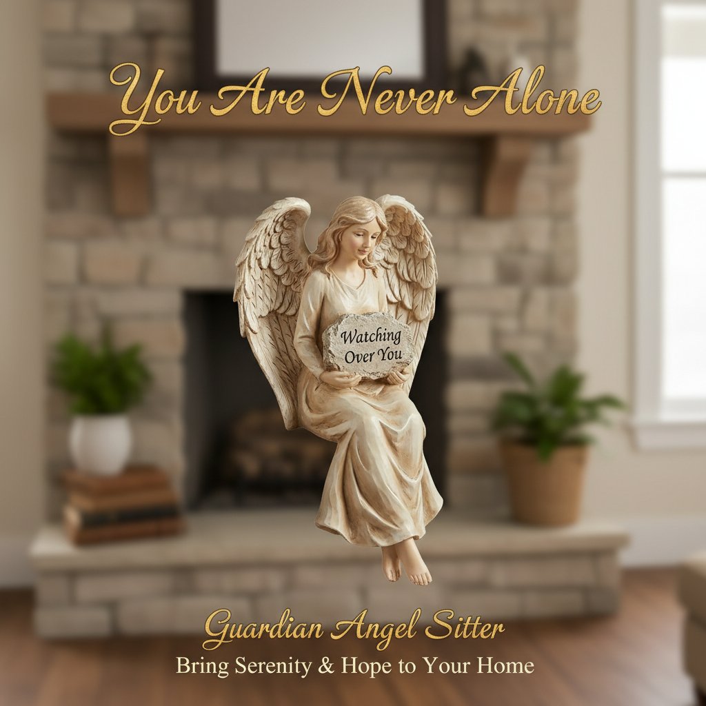 The "Watching Over You" Guardian Angel Shelf Sitter