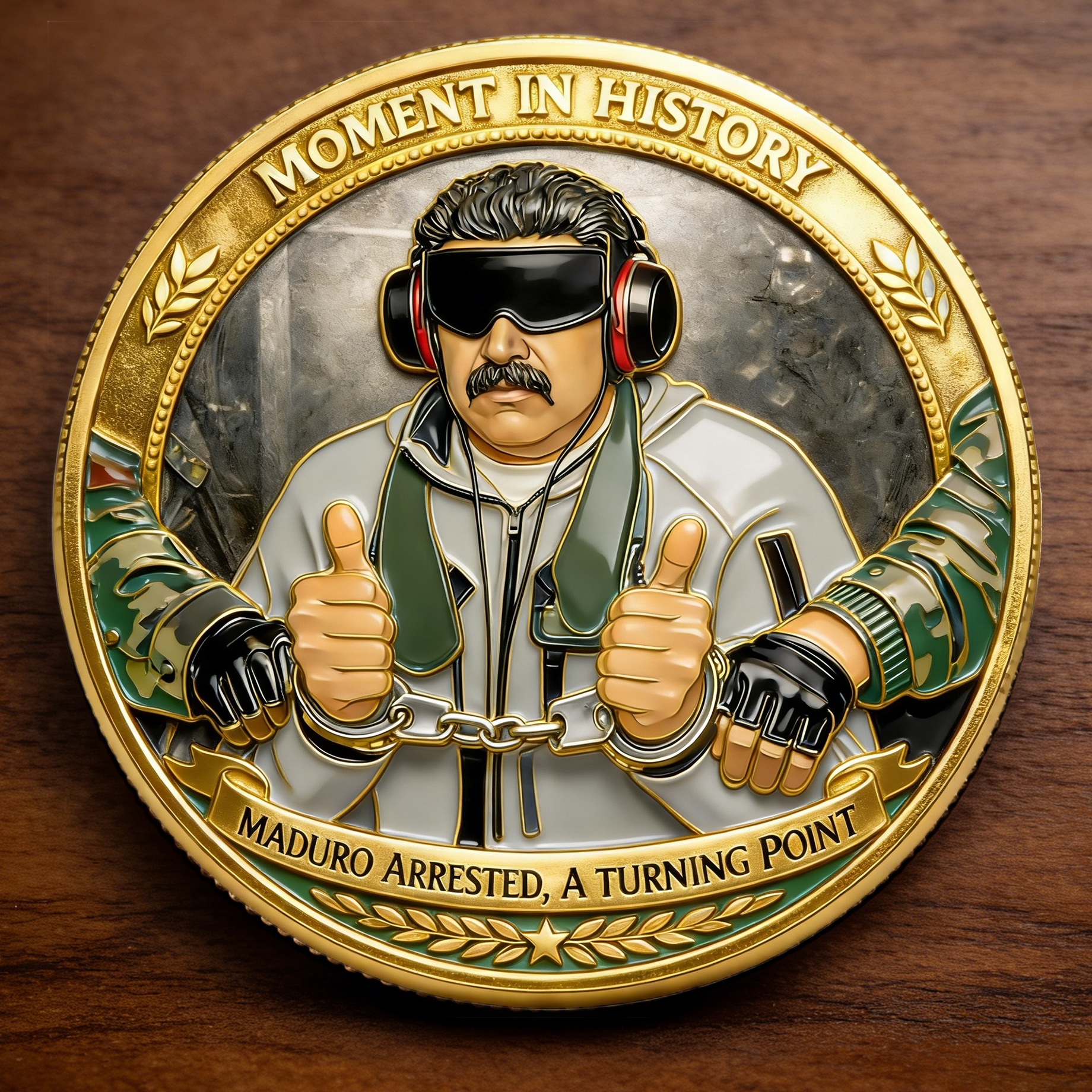Moment in History – Maduro Arrested Commemorative Challenge Coin
