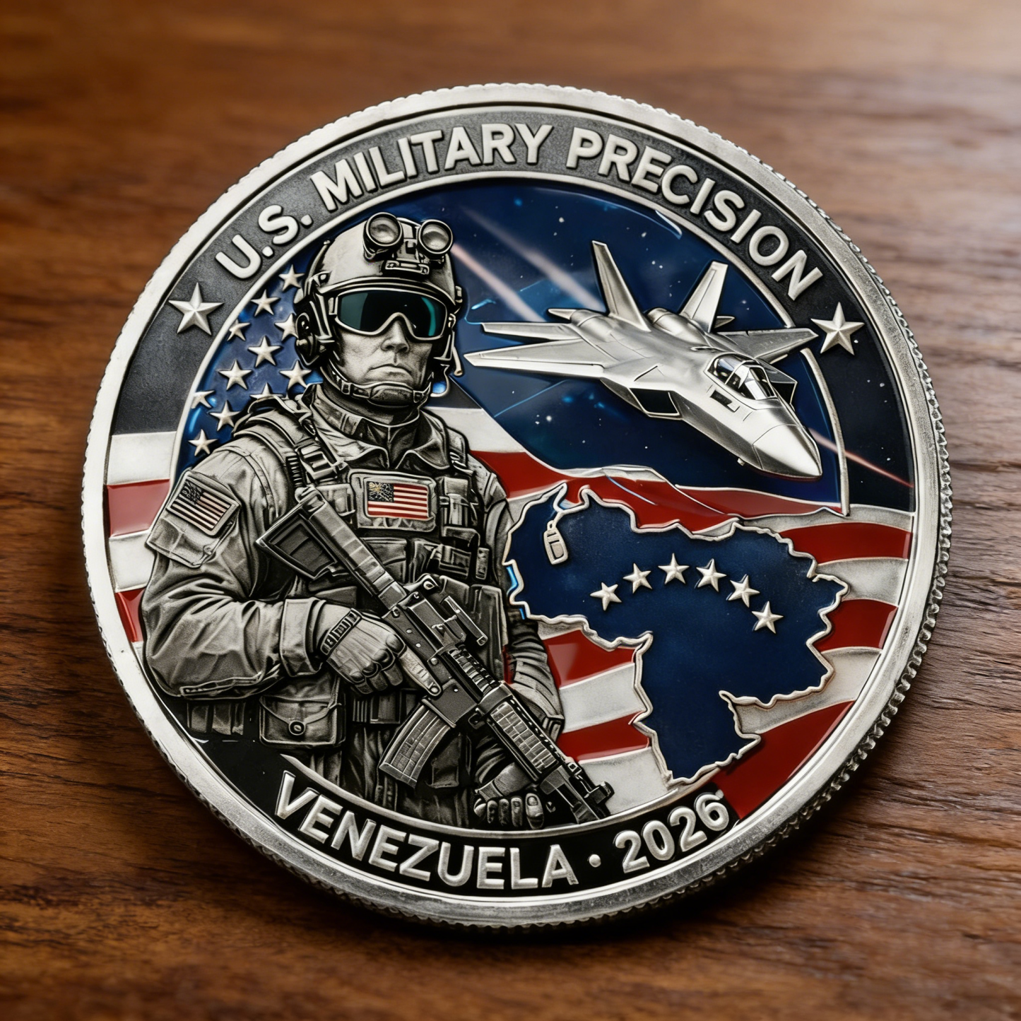 U.S. Military Strike on Venezuela Commemorative Coin
