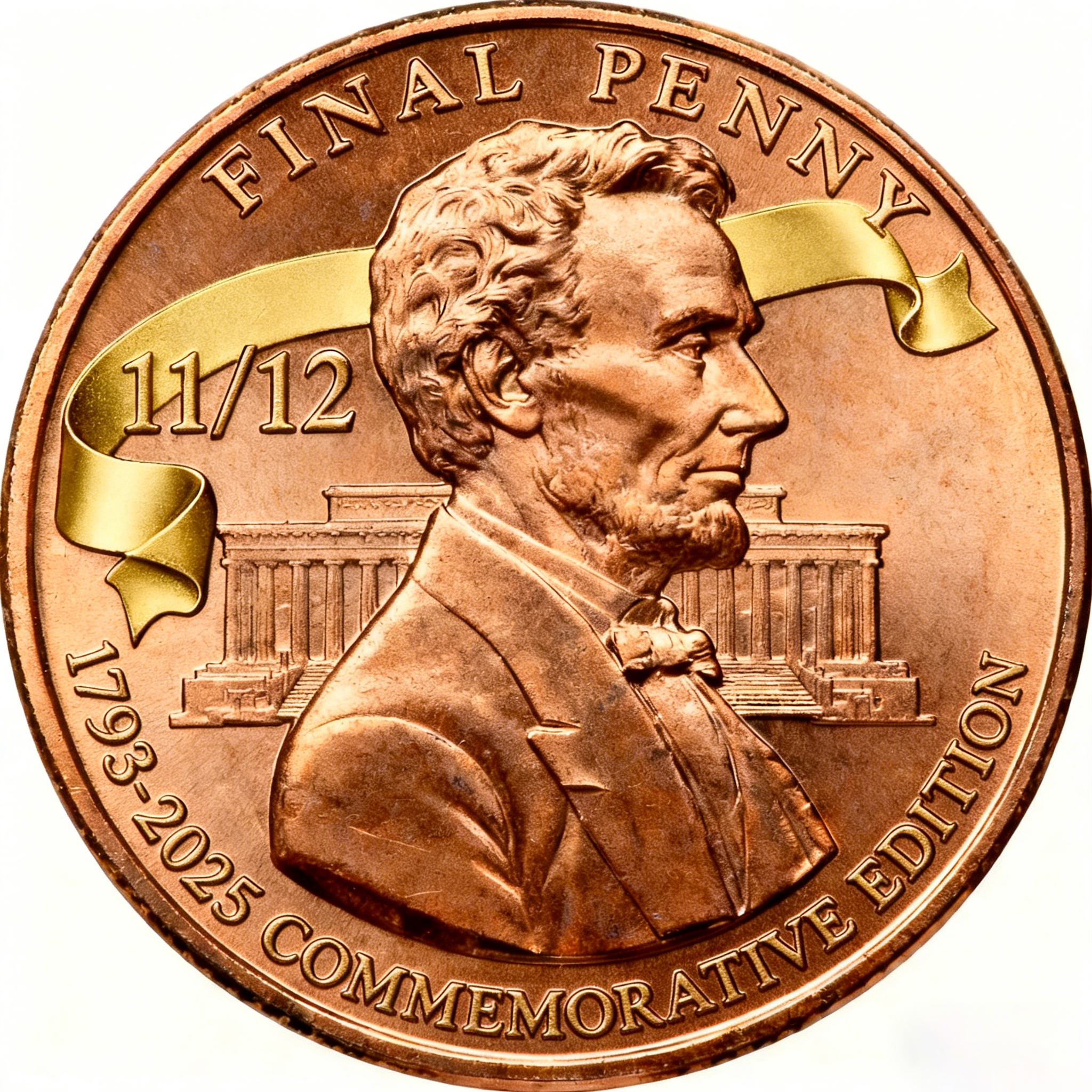 Final Penny 1793–2025 Commemorative Edition — Lincoln Tribute Collectible Coin