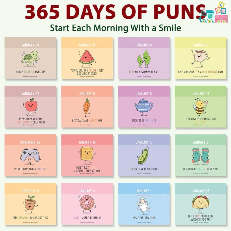 ✨2026 Punny Motivational Desk Calendar📅