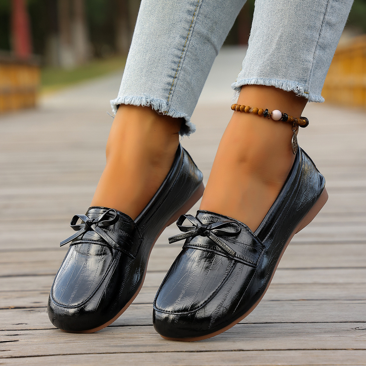 (⏳NOW ON: 60% OFF Sale! 🔥)Ladies' casual bow flat shoes