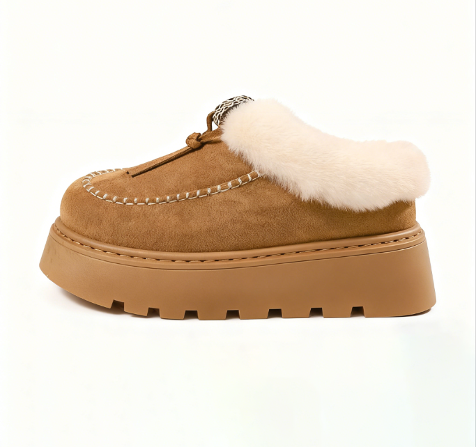 Winter New Thick-Soled Fleece-Lined Tassel Snow Boots
