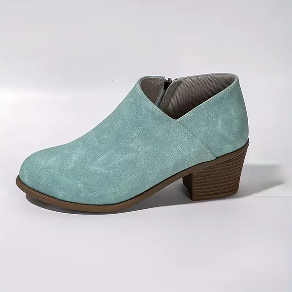 Women's Shoes  Thick-heeled Short Boots Women's Autumn and Winter Mid-heel Plus Size Women's Boots