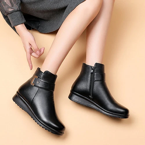 Womens Winter Boot Faux Fur Snow Boots Ladies Anti Skid Slip On Cold Weather - Picture 8 of 24