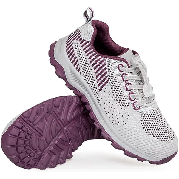 Women's Comfort Walking Shoes Non Slip Fitness Tennis Flats Casual Strap Sneakers