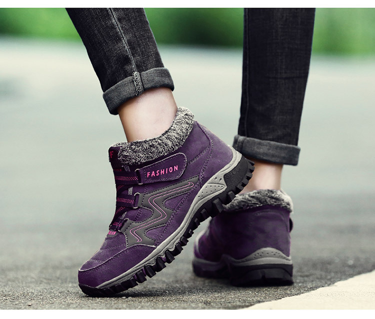 Women's Winter Thermal Ankle Booties | Ankle Boots | Warm Oxford Fabric Lined Waterproof Non-Slip Lightweight Women's Winter Thermal Boots for Outdoor Indoor Daily Wear