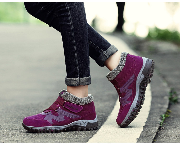 Women's Winter Thermal Ankle Booties | Ankle Boots | Warm Oxford Fabric Lined Waterproof Non-Slip Lightweight Women's Winter Thermal Boots for Outdoor Indoor Daily Wear