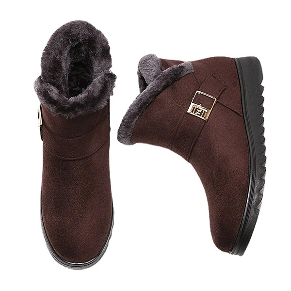 Fashion Snow Boots Women Warm Fur Women's Ankle Boots Female Winter Bo