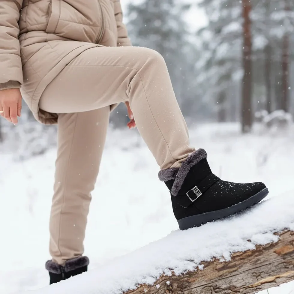 Fashion Snow Boots Women Warm Fur Women's Ankle Boots Female Winter Boots Winter Shoes Women Shoes Women Booties