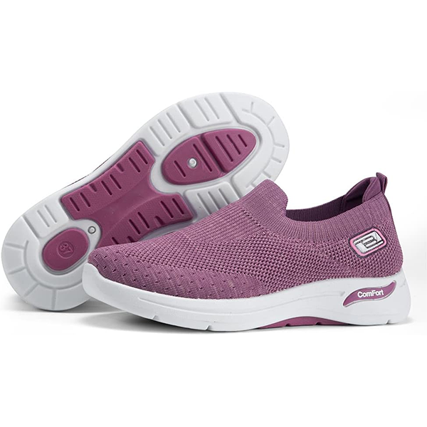 Women's Slip-On Walking Shoes Mesh Breathable Lightweight Casual Sneakers for Work Gym Running Training Shoes
