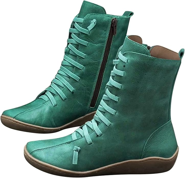Generisch Ankle Boots Women's Retro  Ankle Boots Lightweight  Women's Shoes Western Boots with Heel Winter Boots Shoes Elegant Suede Biker Boots Cowboy Boots