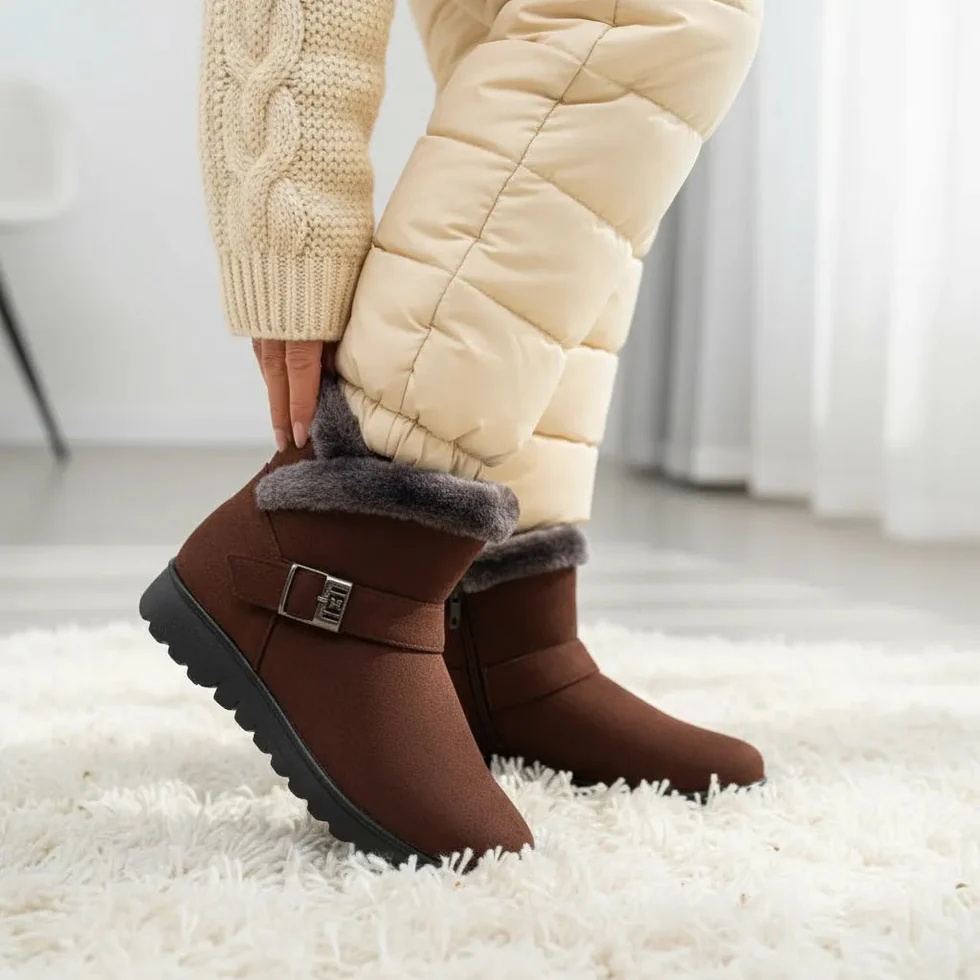 Fashion Snow Boots Women Warm Fur Women's Ankle Boots Female Winter Boots Winter Shoes Women Shoes Women Booties