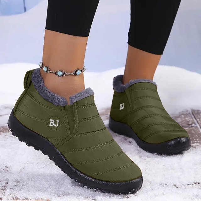 Winter Snow Boots for Women Anti-Skid House Shoes Ankle Boots Indoor Outdoor