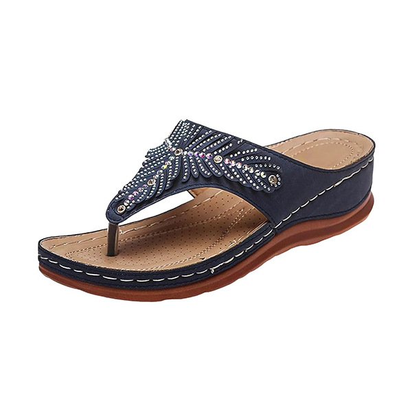 Women's Slope Heel Flip Flops Sandals