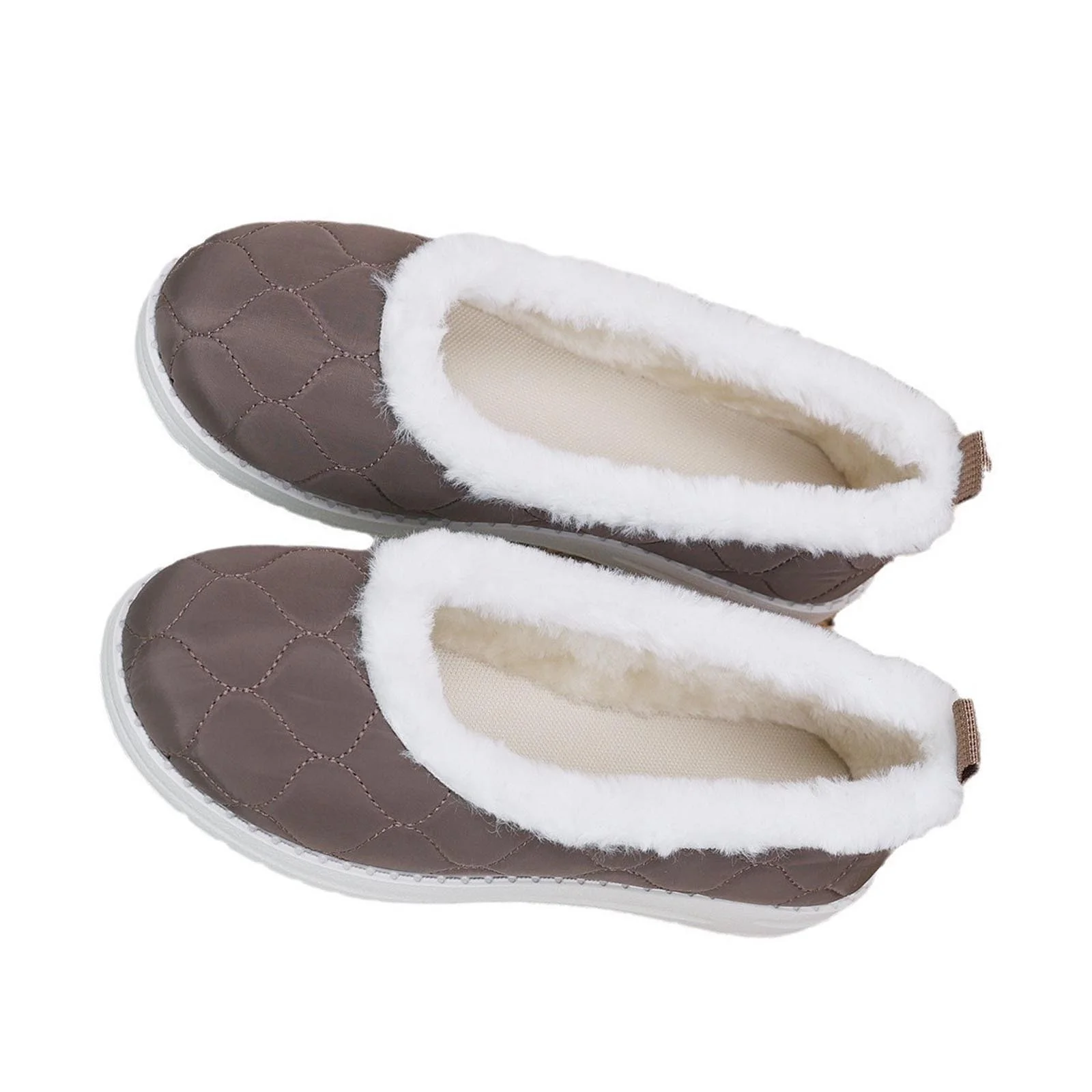 Boots for Women Flat Boots Fashion Casual Slip On Ankle Boots Comfort Solid Color Round Toe Plus Size Boots