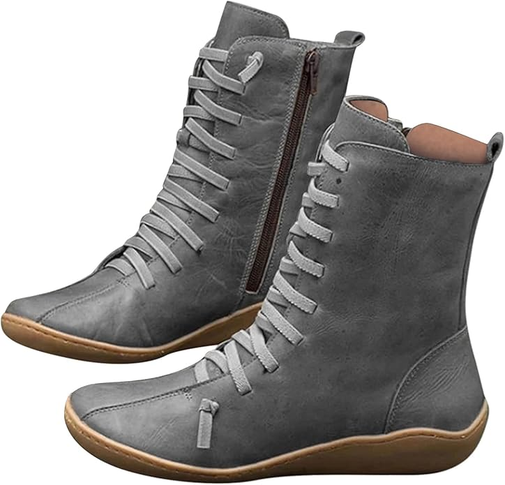 Generisch Ankle Boots Women's Retro  Ankle Boots Lightweight  Women's Shoes Western Boots with Heel Winter Boots Shoes Elegant Suede Biker Boots Cowboy Boots
