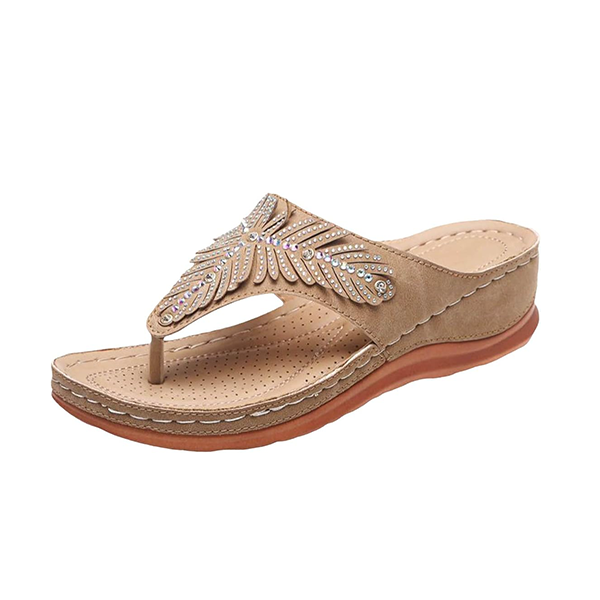 Women's Slope Heel Flip Flops Sandals