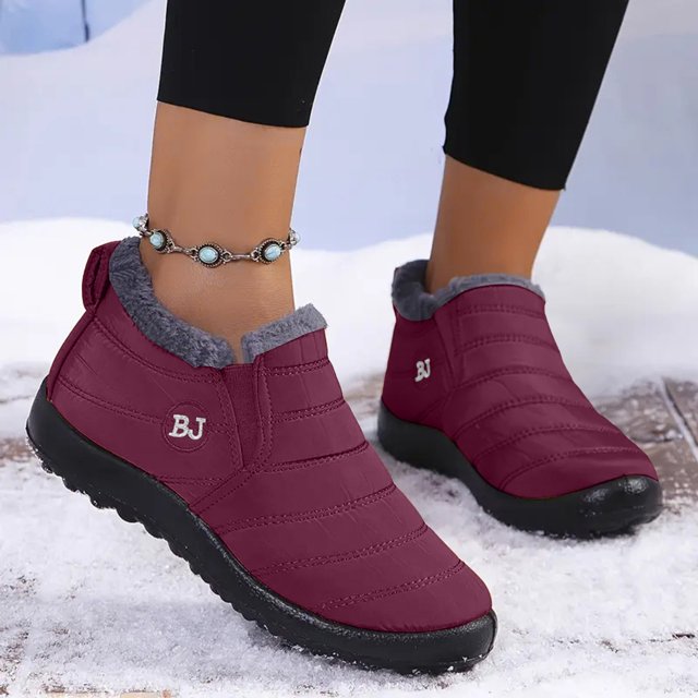 Winter Snow Boots for Women Anti-Skid House Shoes Ankle Boots Indoor Outdoor