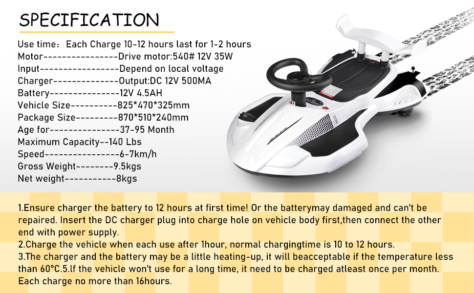 🎉LAST DAY 80% OFF⏰️12V ELECTRIC WIGGLE CAR RIDE ON TOY