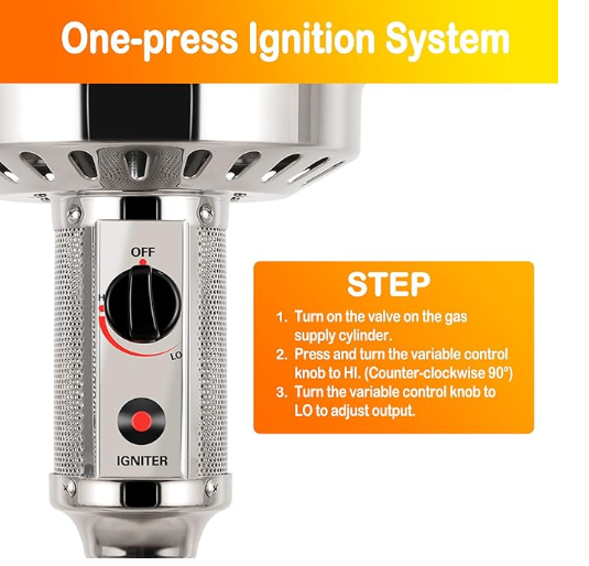 Last 5 Days! Limited-Time Low Price Sale & Clearance! 46K BTU for Patio & Business 