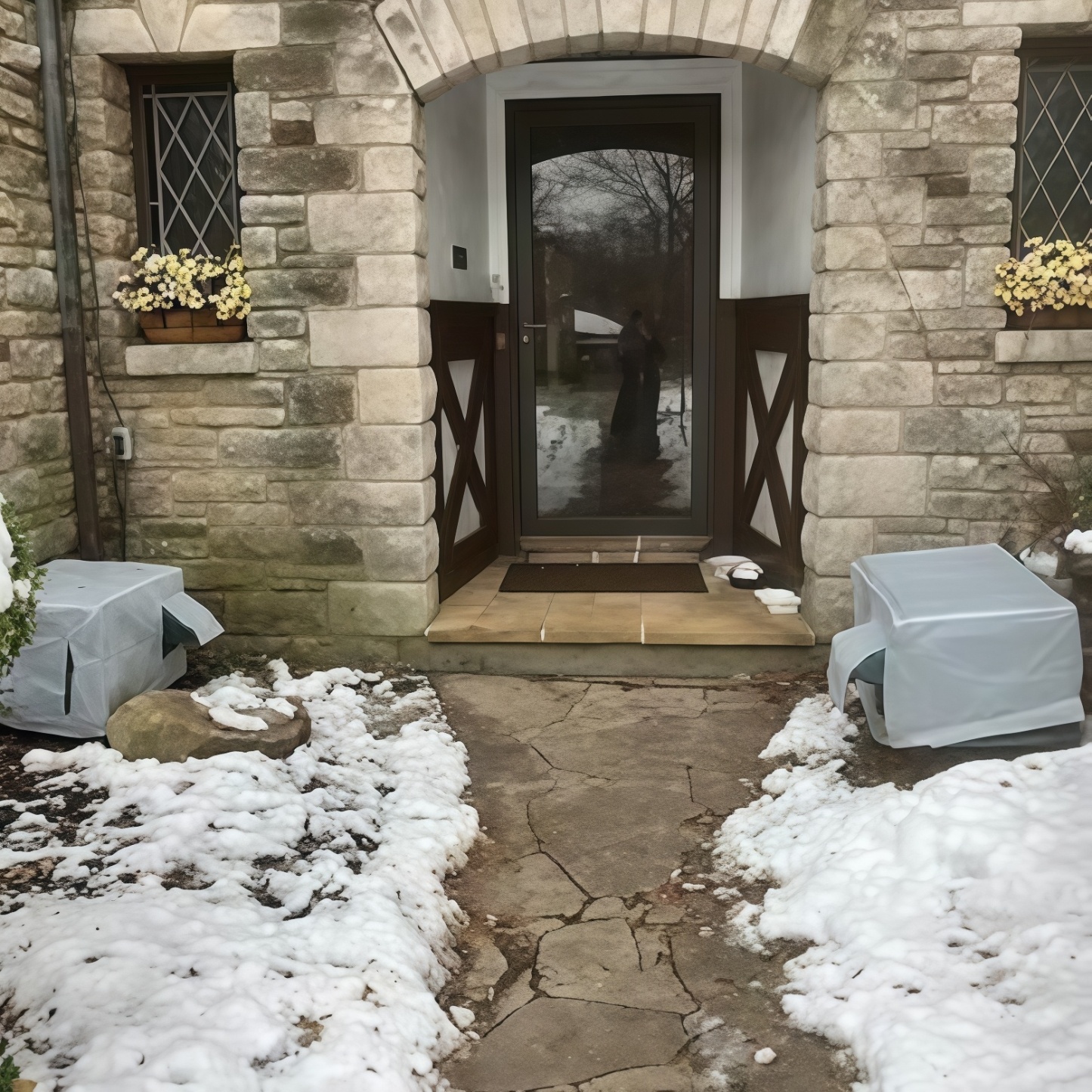 Heated Insulated Cat Shelter for Outdoors - 100% Waterproof, Safe Exit | Large Desert Camo【Overseas Clearance, Ends in 72 Hours】