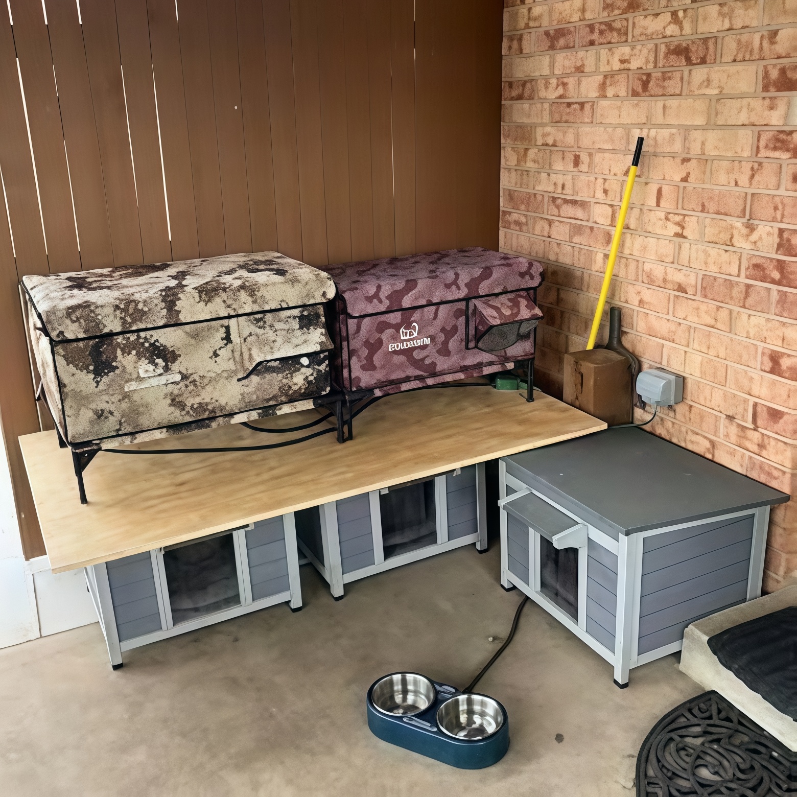 Heated Insulated Cat Shelter for Outdoors - 100% Waterproof, Safe Exit | Large Desert Camo【Overseas Clearance, Ends in 72 Hours】