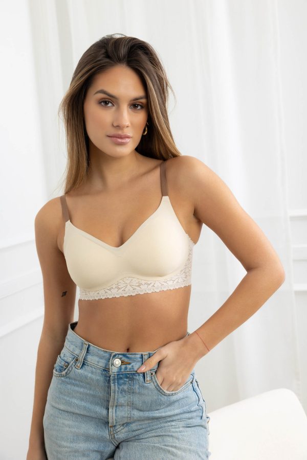 Triumph-3 kusy💥Bezdrátová podprsenka s krajkou AUDREY