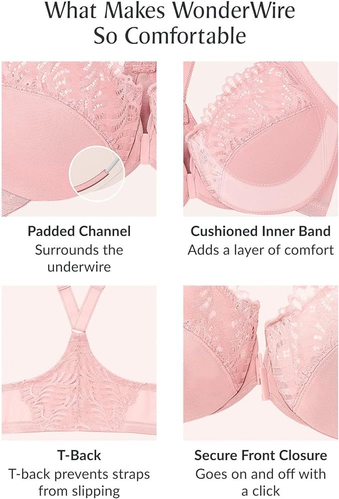 Triumph💥Women's Plus Size Front-close T-back Wonderwire Underwire-Kupte 1 a získáte 2 zdarma