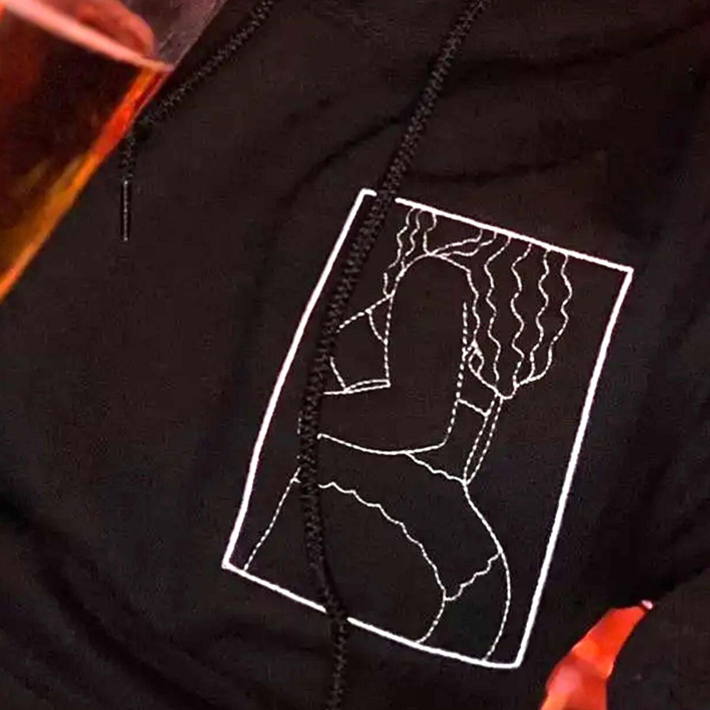 Custom Embroidered Spicy Portrait Sweatshirt, Personalized Couple Sweatshirt, Gift For Boyfriend