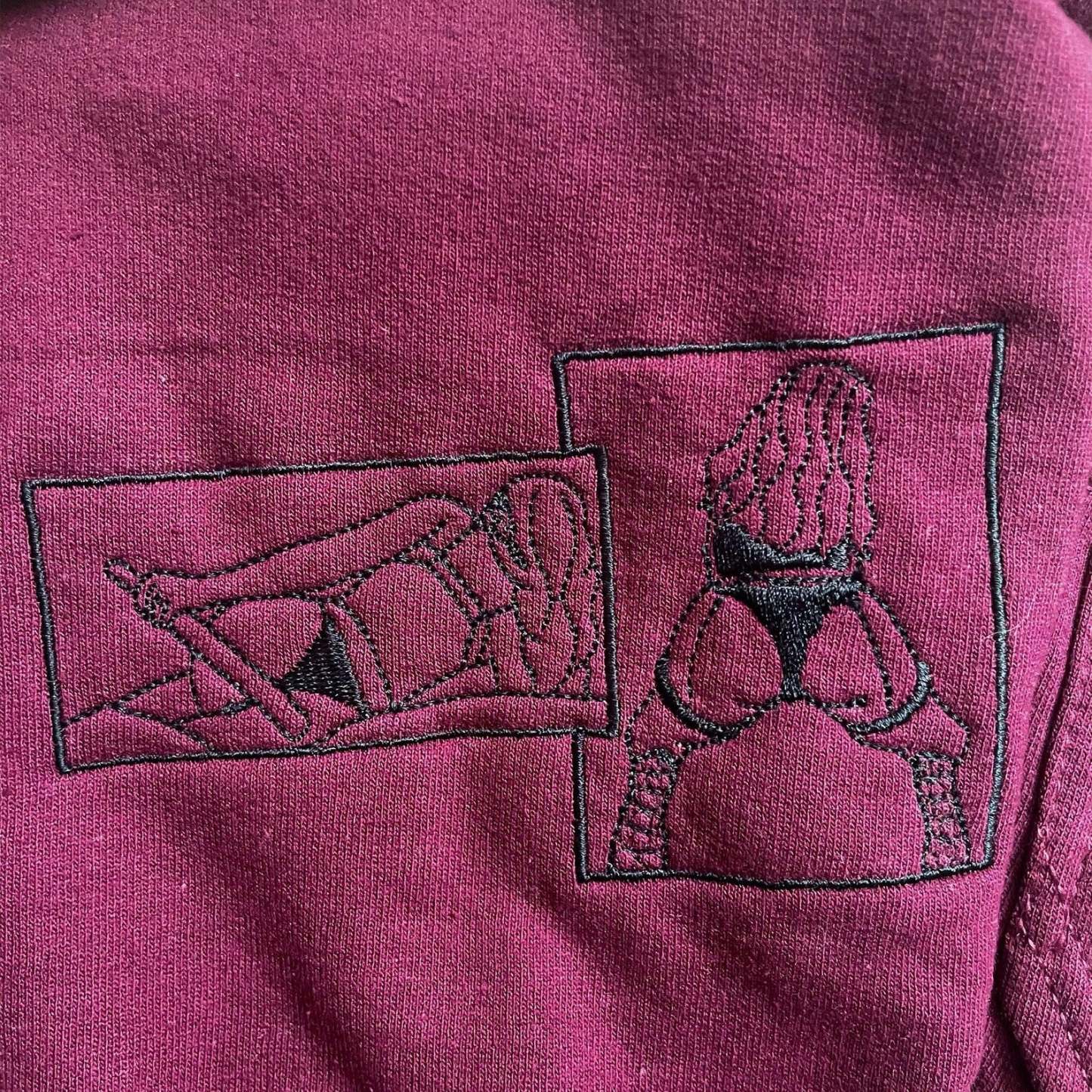 Custom Embroidered Spicy Portrait Sweatshirt, Personalized Couple Sweatshirt, Gift For Boyfriend