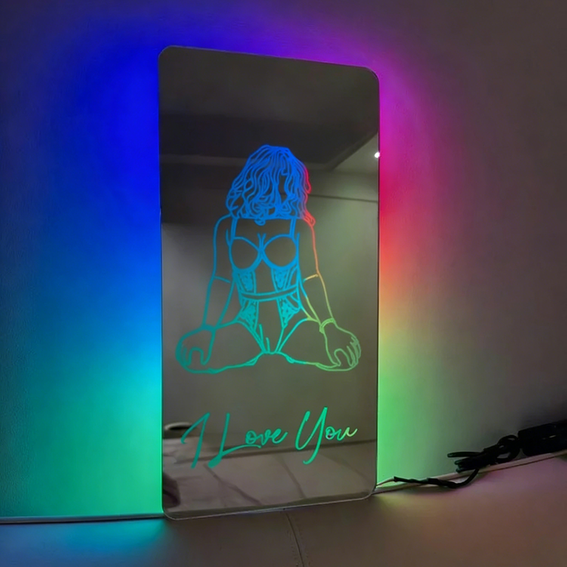 Custom Name Seductive Mirror LED Light