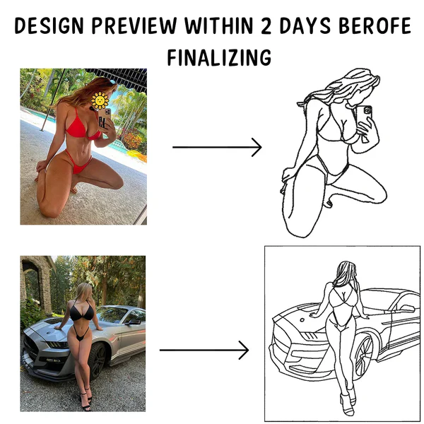 Embroidered Spicy Sweatshirt for Boyfriend, Custom Portrait Sweatshirt From Your Photo, Best Gift for Couple