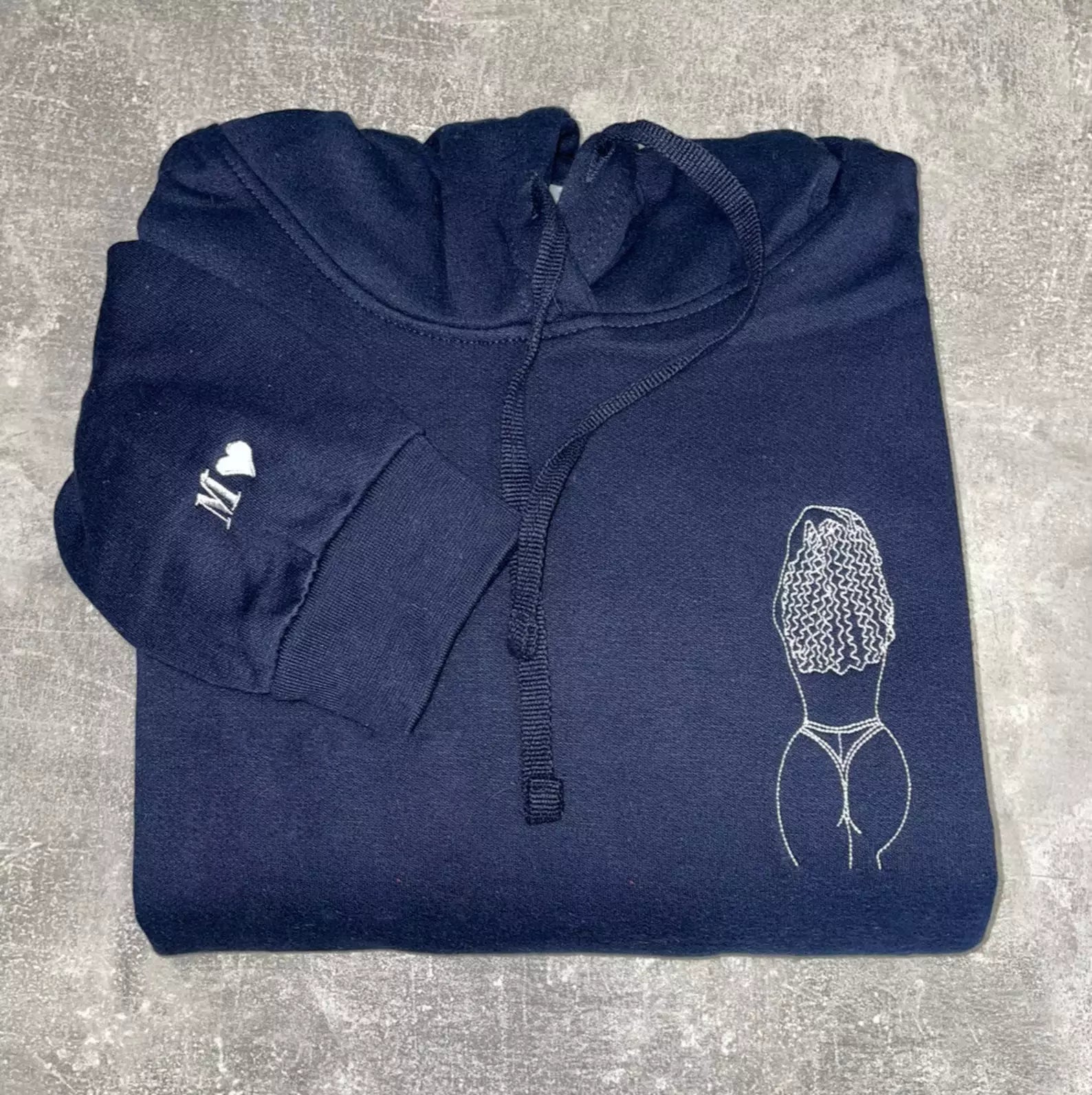 Custom Embroidered Spicy Portrait Sweatshirt, Personalized Couple Sweatshirt, Gift For Boyfriend