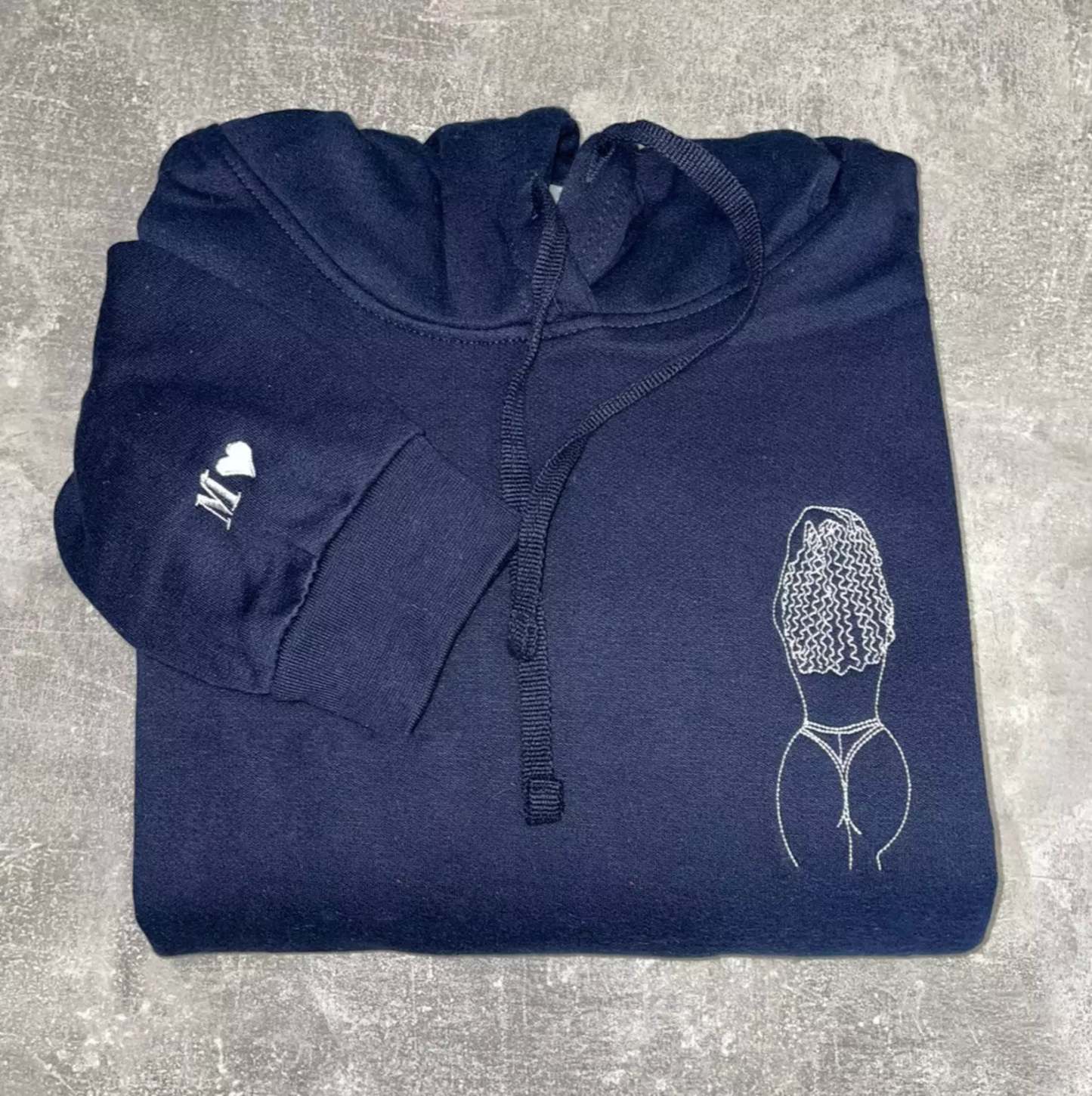 Custom Embroidered Spicy Portrait Sweatshirt, Personalized Couple Sweatshirt, Gift For Boyfriend