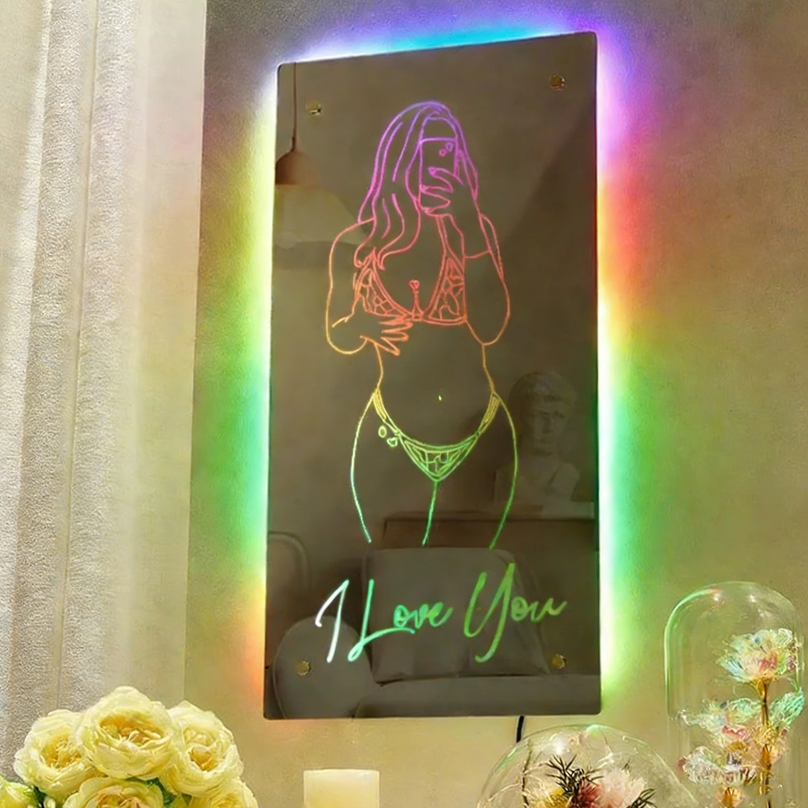 Custom Name Seductive Mirror LED Light