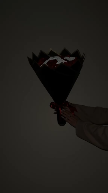 💕 Glitter Rose Bouquet 💕 Personalized Glittery initial Eternal Rose Bouquet