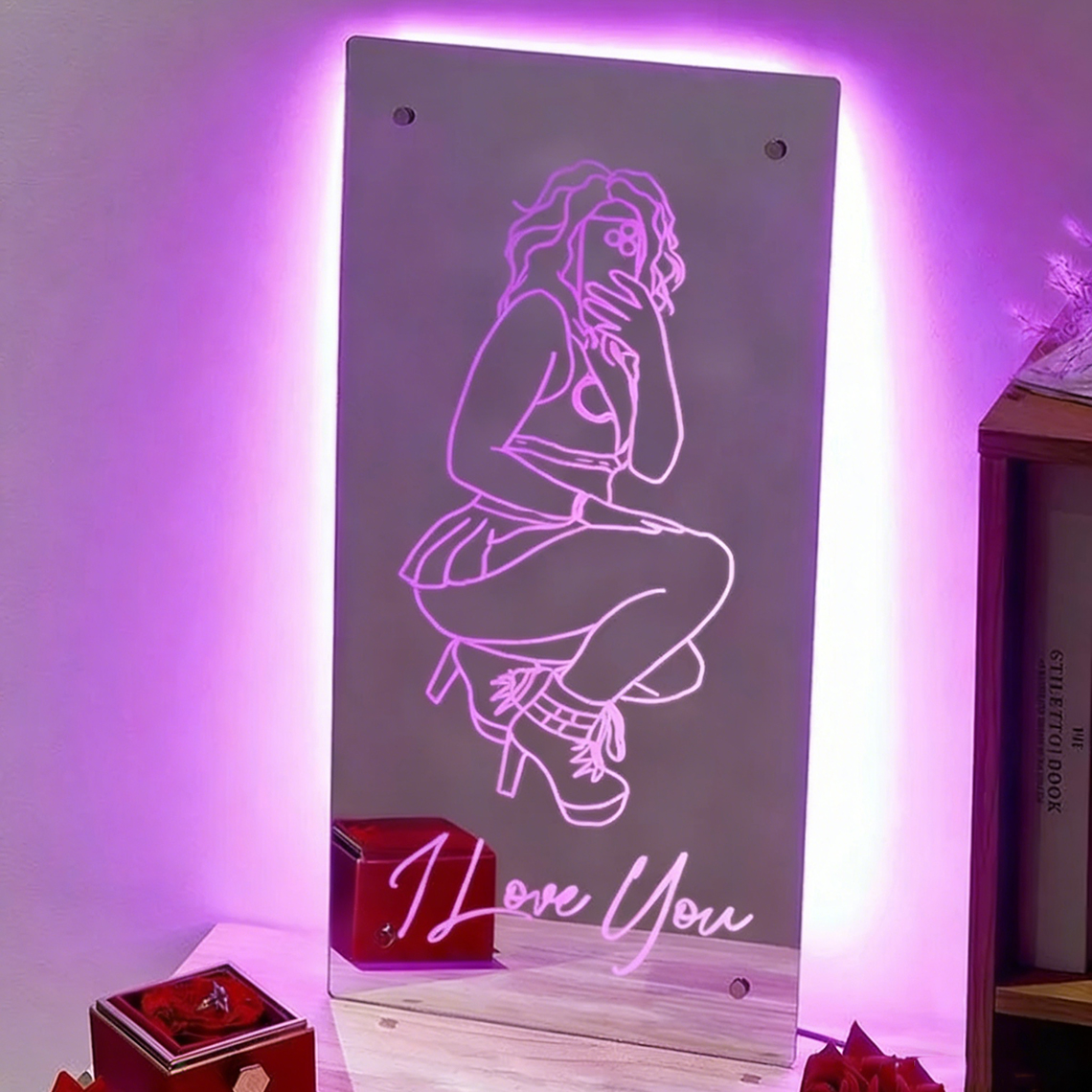 Custom Name Seductive Mirror LED Light