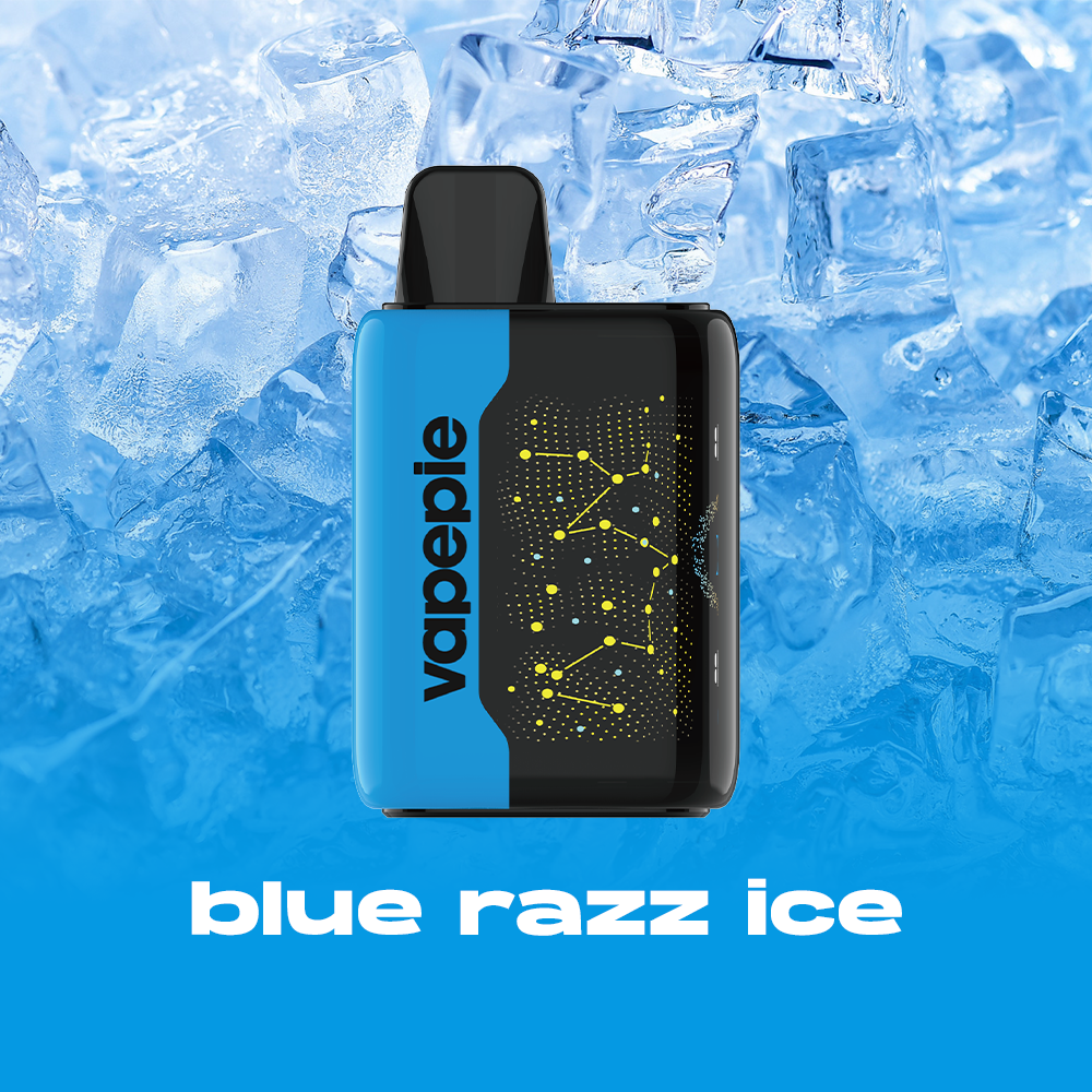 3 db·BLUE RAZZ ICE - VAPEPIE 25000 PUFFS - Star Sky Curved Screen-VapepieShop