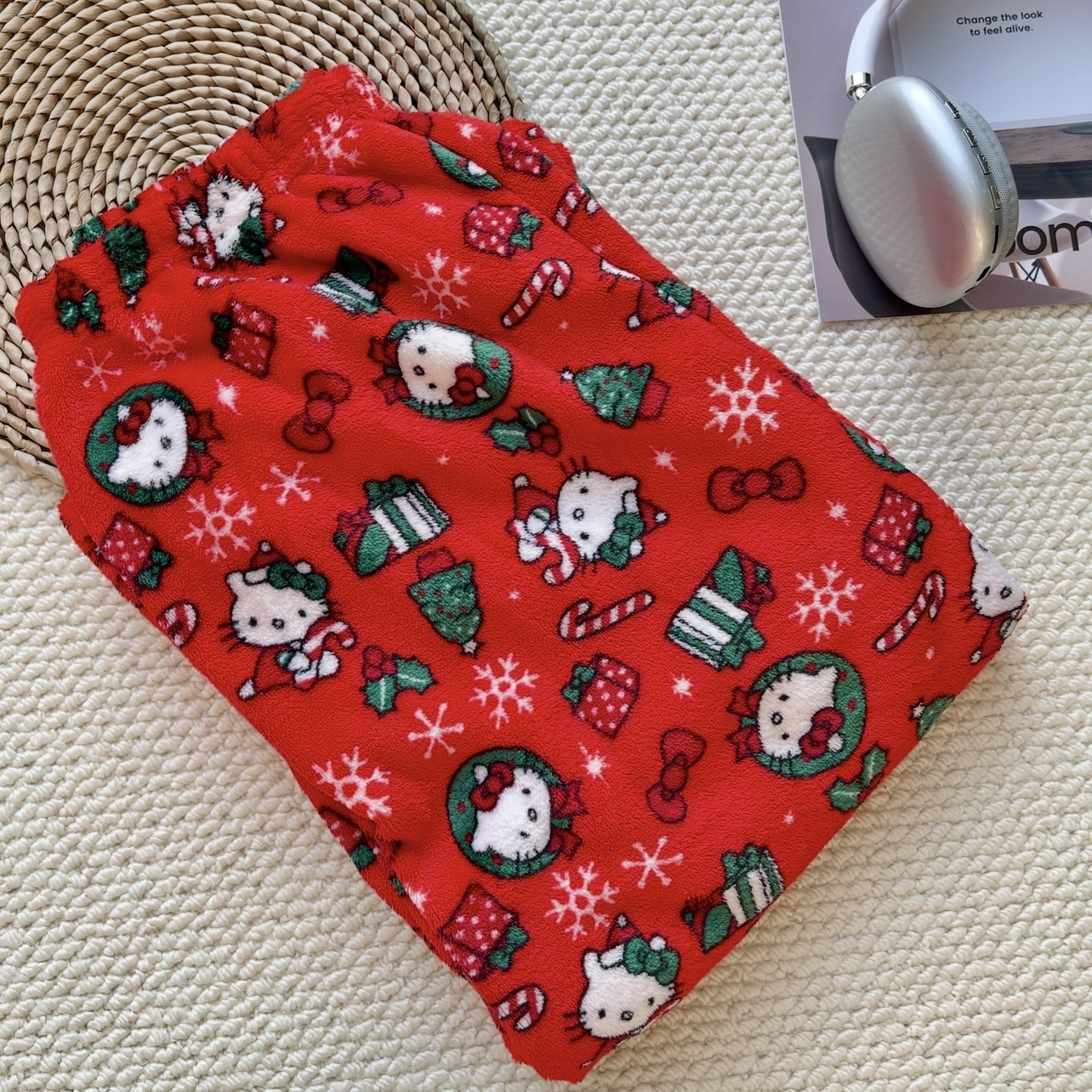 Hello Kitty & Spider-Man Fuzzy Pajama Pants