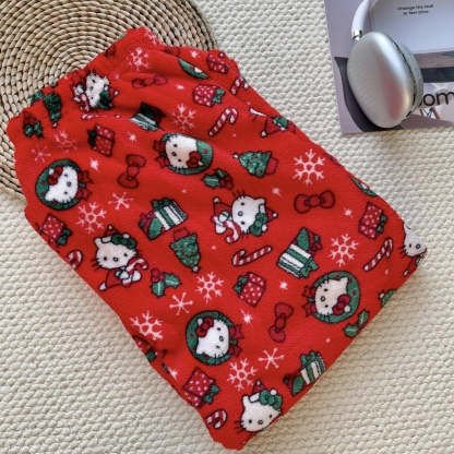 Hello Kitty & Spider-Man Fuzzy Pajama Pants