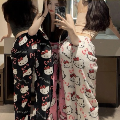 Hello Kitty & Spider-Man Fuzzy Pajama Pants