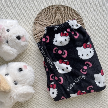 Hello Kitty & Spider-Man Fuzzy Pajama Pants