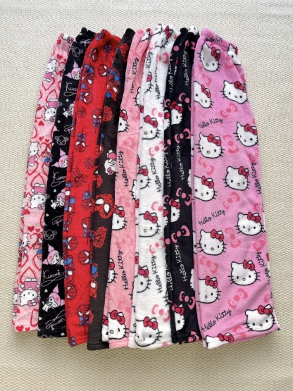 Hello Kitty & Spider-Man Fuzzy Pajama Pants