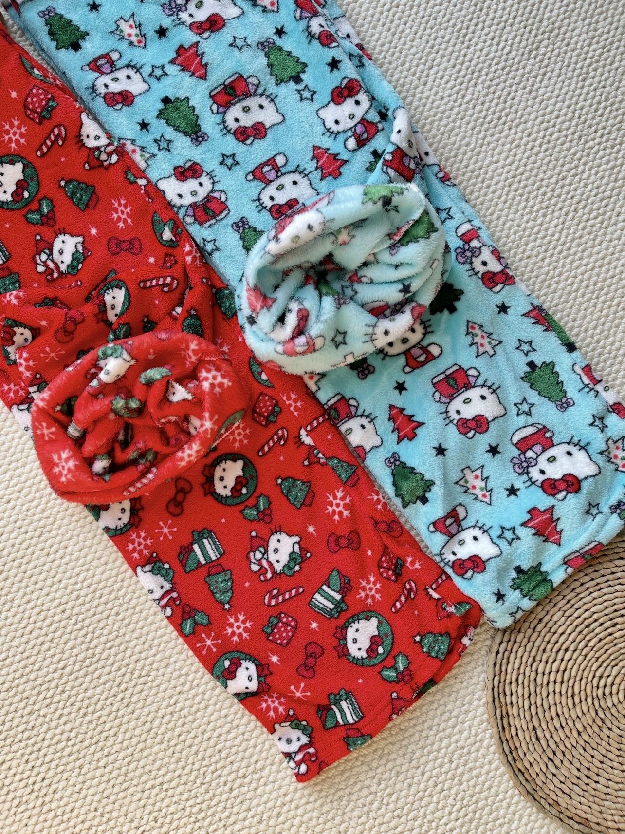 Hello Kitty & Spider-Man Fuzzy Pajama Pants