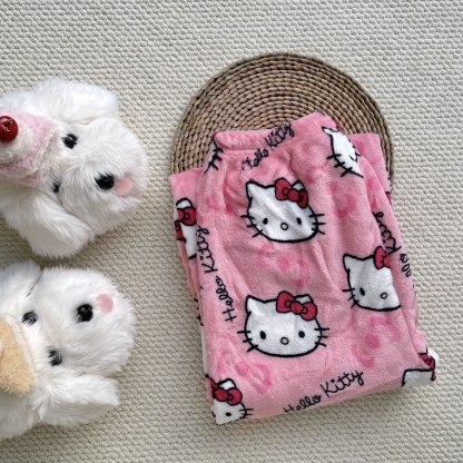 Hello Kitty & Spider-Man Fuzzy Pajama Pants