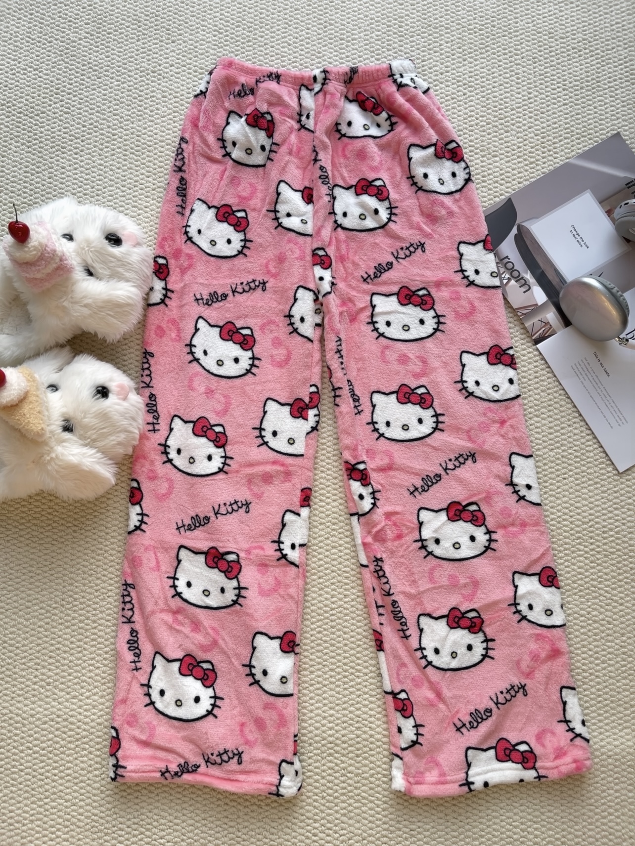 Hello Kitty & Spider-Man Fuzzy Pajama Pants
