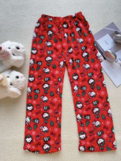Hello Kitty & Spider-Man Fuzzy Pajama Pants