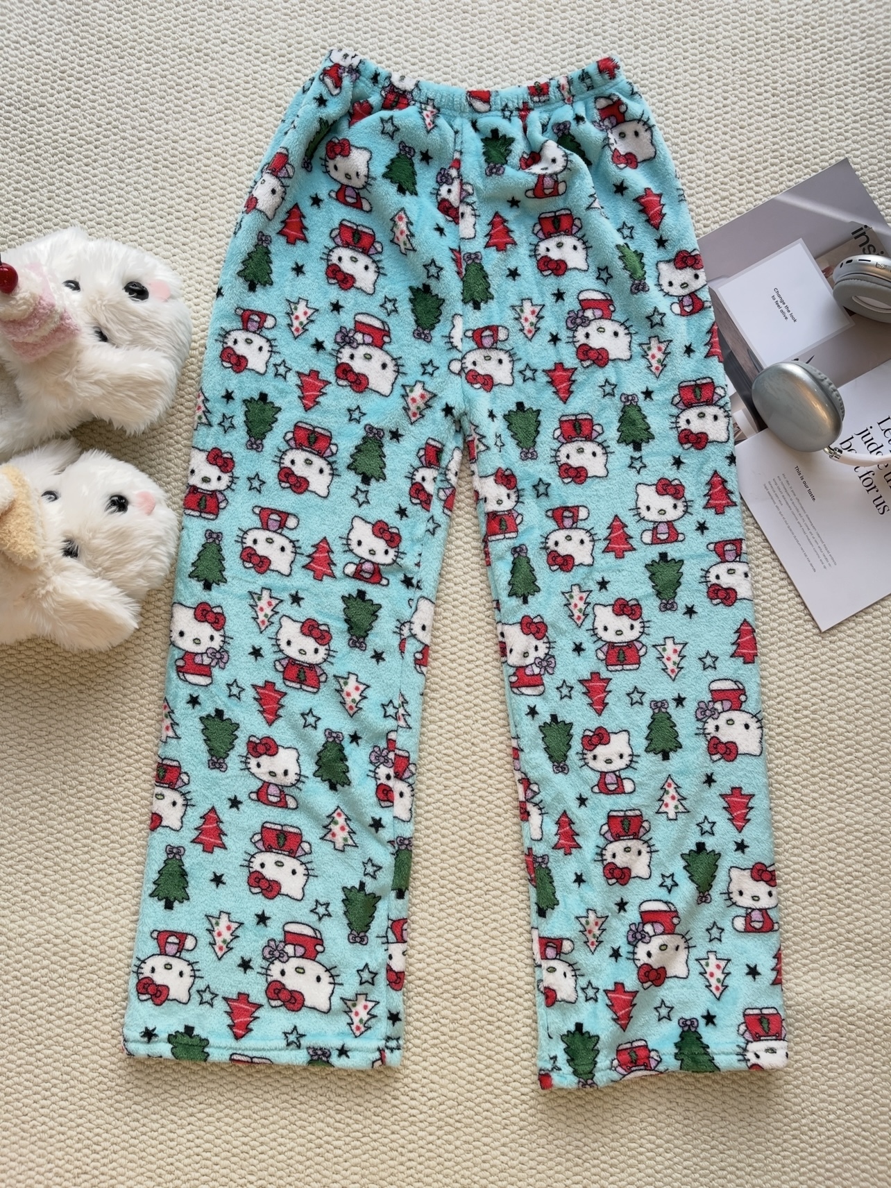 Hello Kitty & Spider-Man Fuzzy Pajama Pants