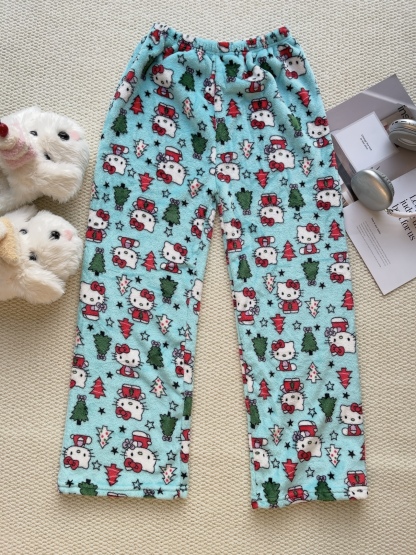 Hello Kitty & Spider-Man Fuzzy Pajama Pants
